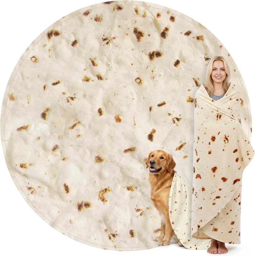 Burrito Tortilla Blanket (71-Inch)